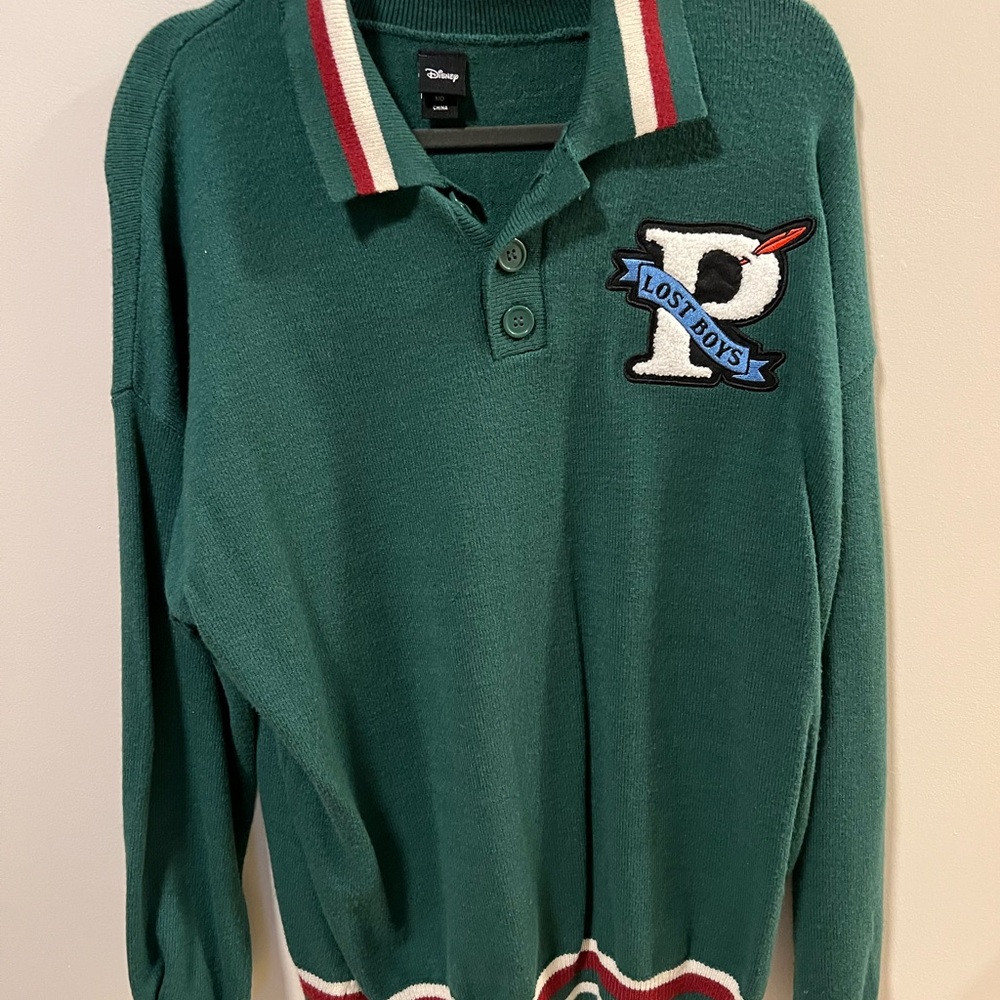 Boxlunch Letterman Collared Peter Pan Sweater